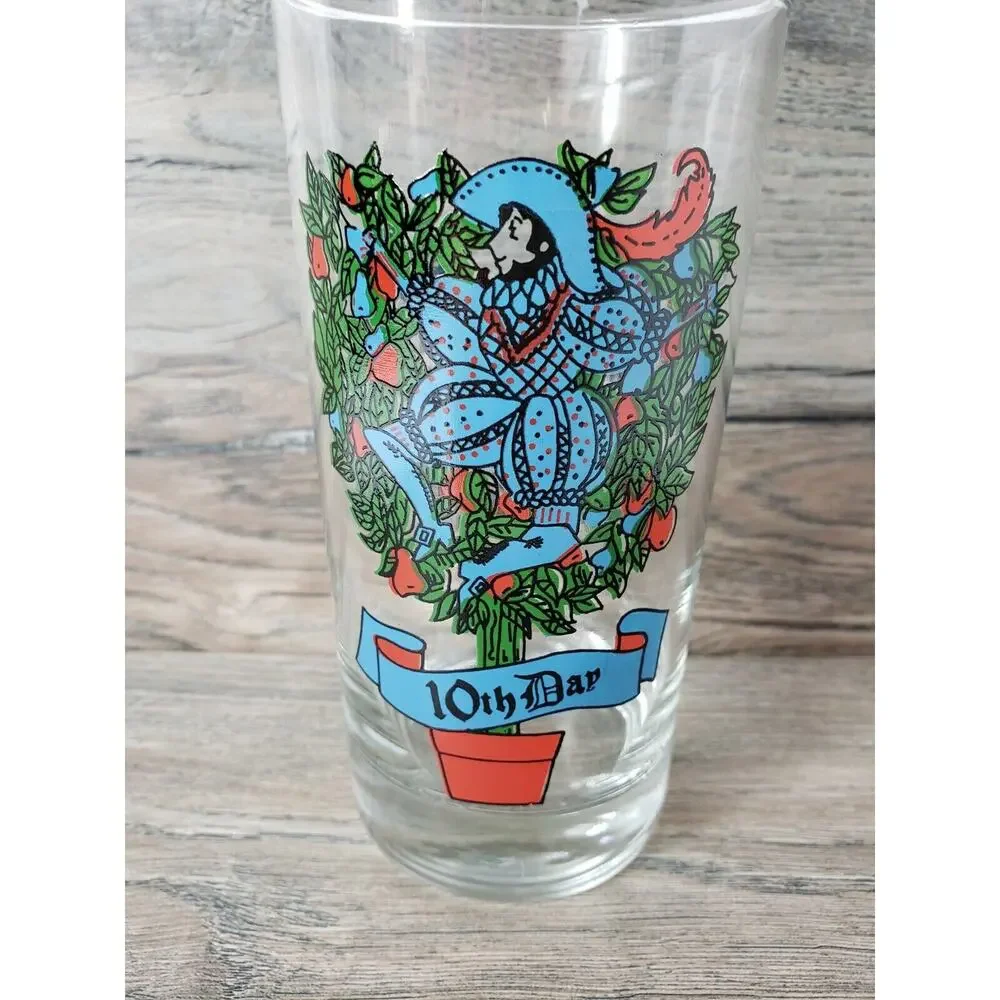 Twelve Days of Christmas by Indiana Glass 12 oz Replacement Glass Day 10